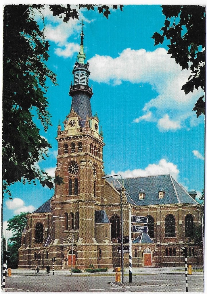 Apeldoorn Grote Kerk Gelopen Ansichtkaart, Verzamelen, Ophalen of Verzenden, 1980 tot heden, Gelopen, Gelderland