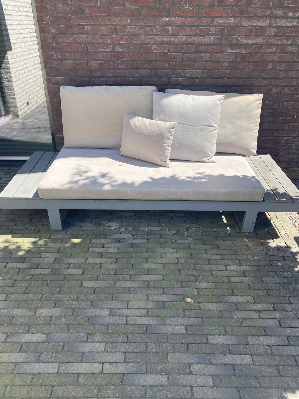 Tuinbank LIFE, Tuin en Terras, Overige materialen, Gebruikt, Ophalen, 2 zitplaatsen