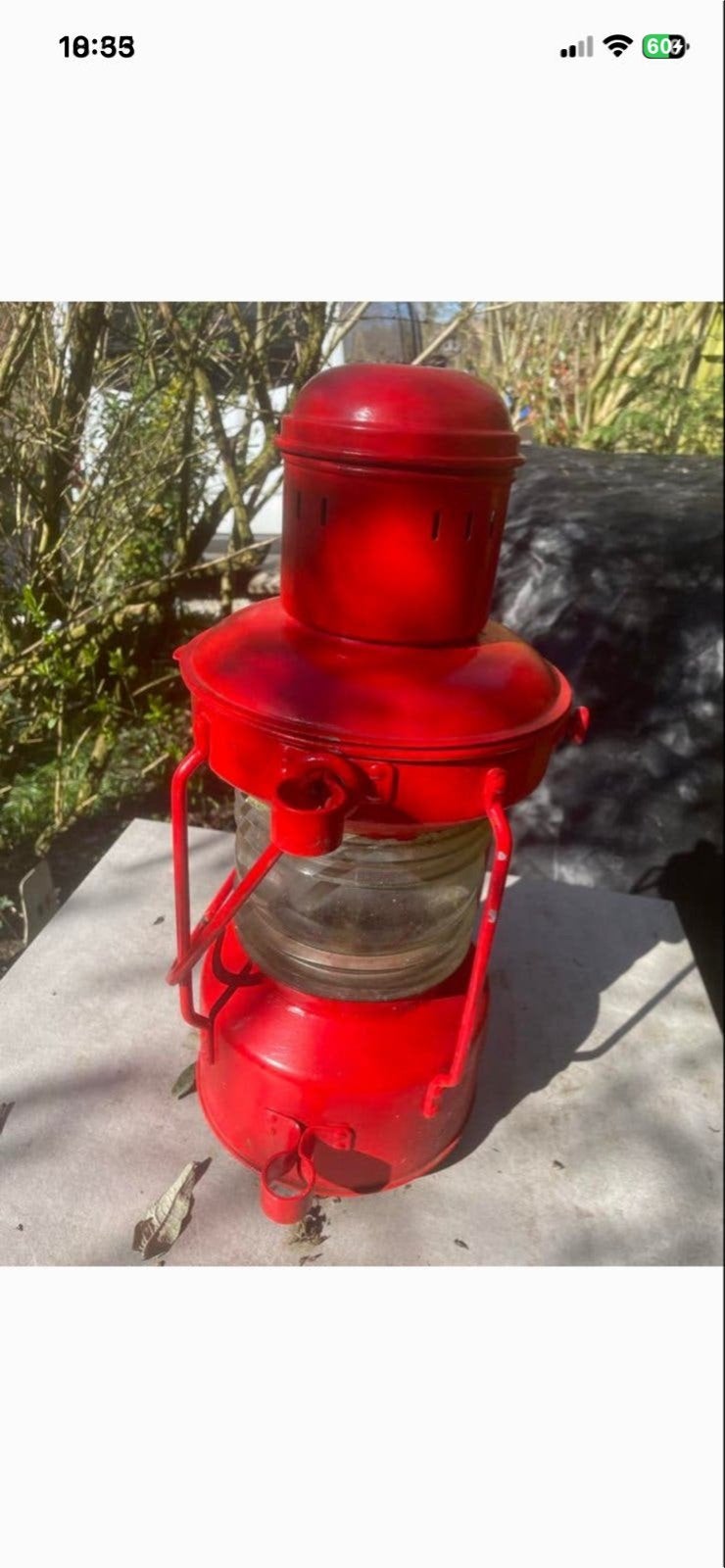 Oude scheepslamp - decoratief voor binnen en buiten, Ophalen