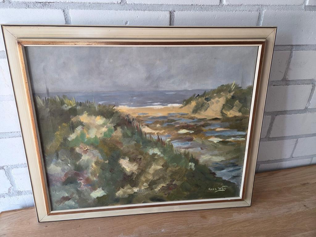 Schilderij van oma's zolder, Ophalen of Verzenden