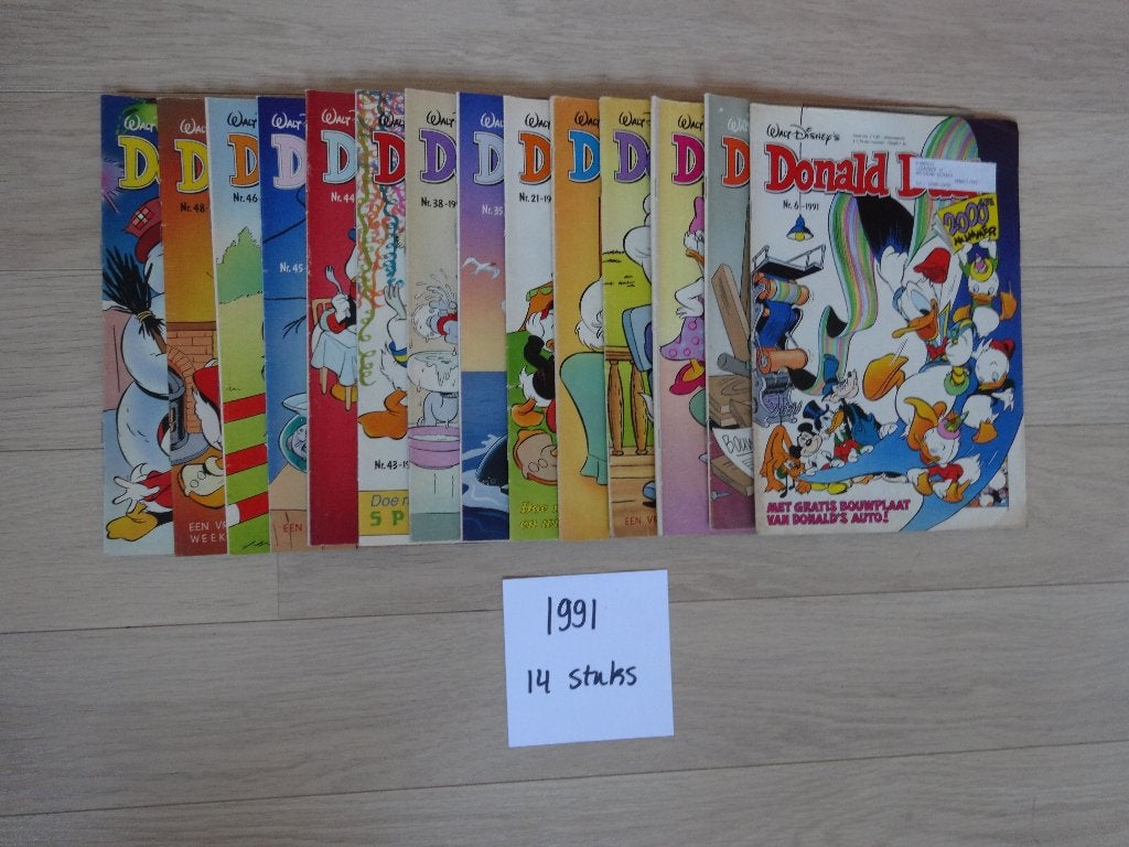 Donald Duck jaargang 1991 – 14 st, Boeken, Meerdere stripboeken, Ophalen of Verzenden, Zo goed als nieuw