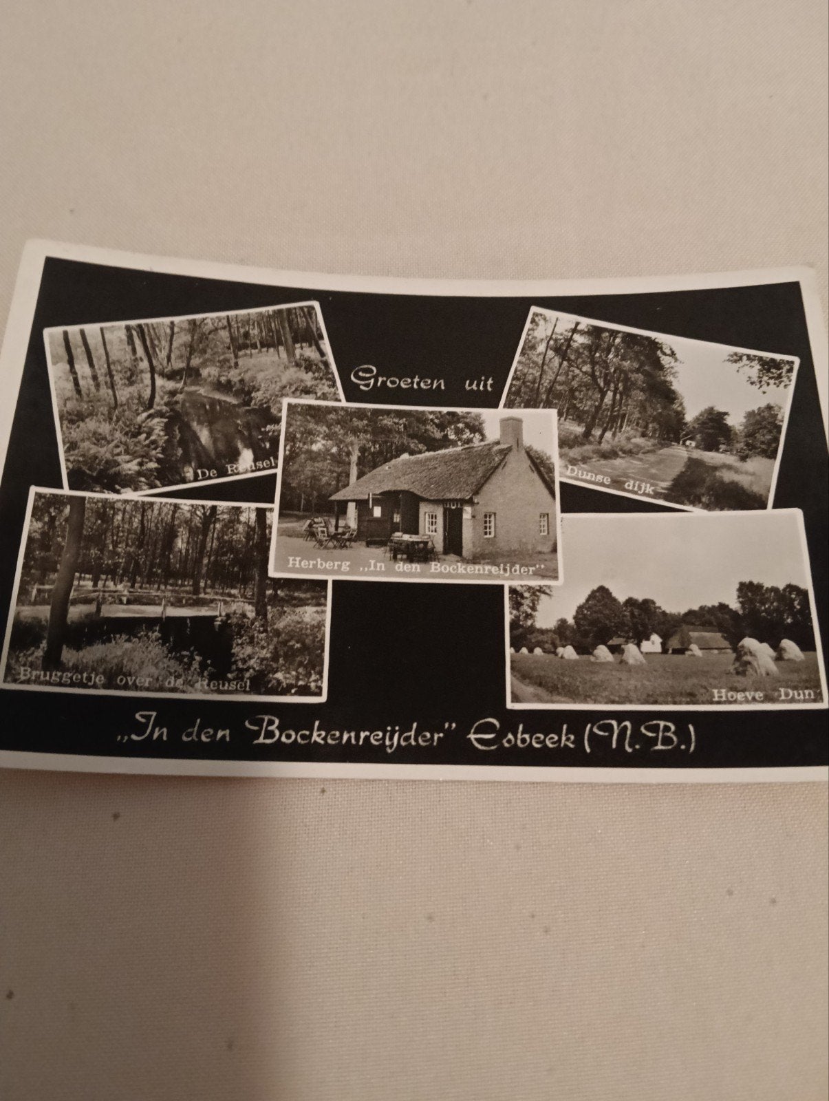 Oude ansichtkaart "In den Bockenrijder" Esbeek (N.B.), Ophalen of Verzenden