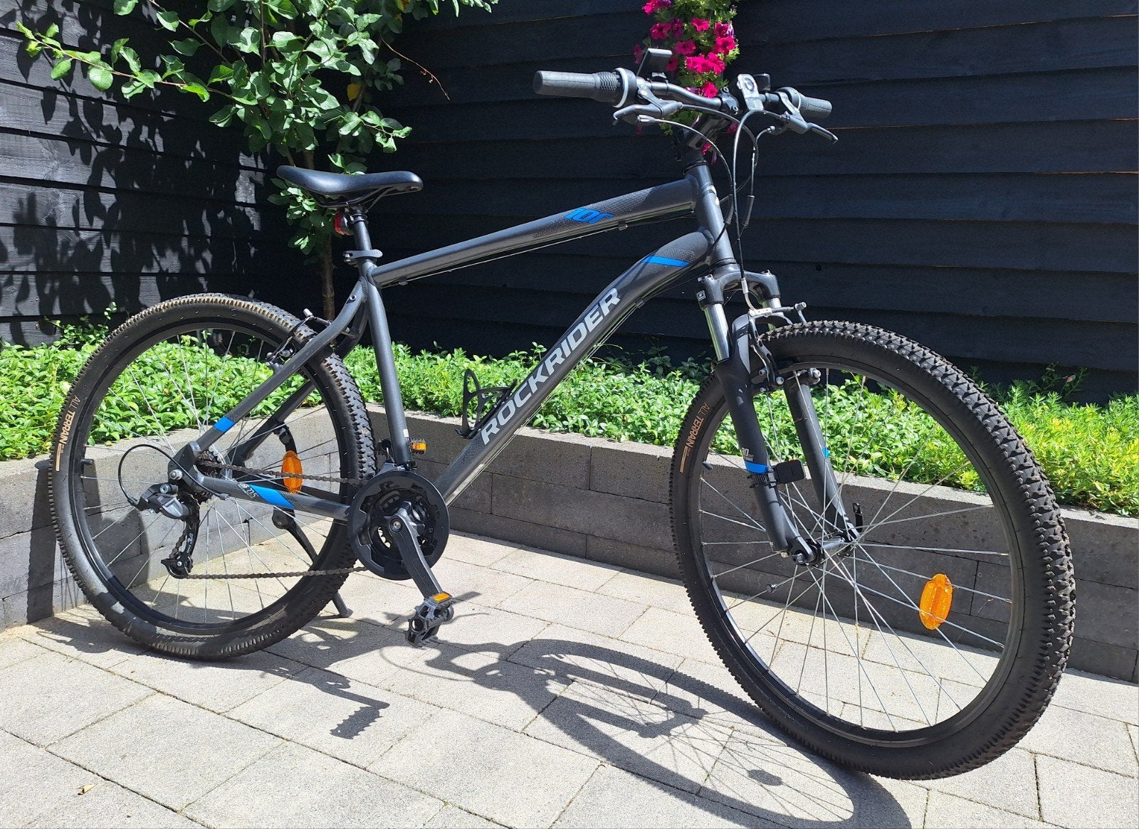 mountainbike TR100 RR MTB GREY XL 185-200 cm, 57 cm of meer, Heren, Zo goed als nieuw, Schijfrem