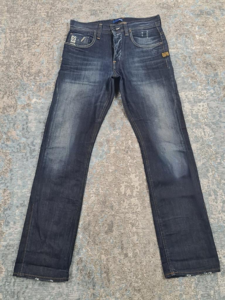 G-Star ATTACC STRAIGHT W30 L32 100% katoen Bronno3032 Blauw, G-Star Raw, https://www.g-star.com/nl_nl/customer-service, W32 (confectie 46) of kleiner