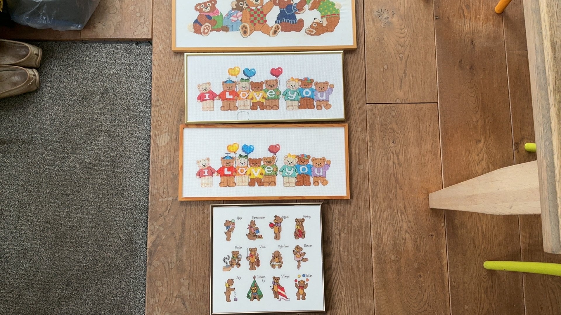 Geborduurde werken voor op kinderkamer, Ophalen, Gebruikt, Overige typen, Minder dan 50 cm