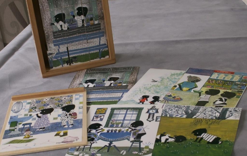 Houten Jip en Janneke blokkenpuzzel Flip Westendorp, Kinderen en Baby's, Speelgoed | Kinderpuzzels, Ophalen of Verzenden, Meer dan 50 stukjes