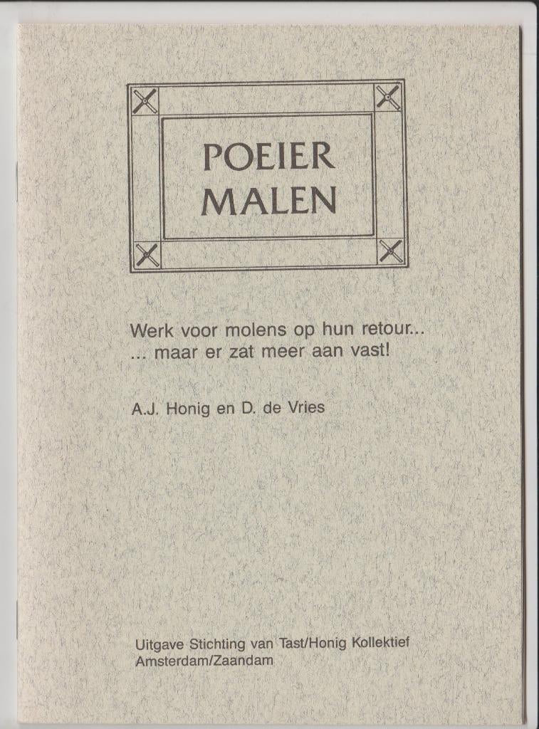 poeier malen cacao honig molens koog aan de zaan cacaobonen, Boeken, Ophalen of Verzenden, Nieuw