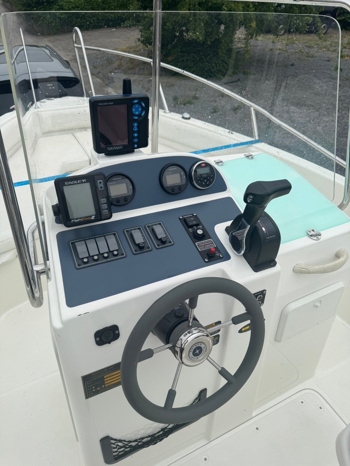 Northstar 190cc Console boot Honda 150 pk vtec met trailer!, Overige merken, Gebruikt, Buitenboordmotor, Trailer
