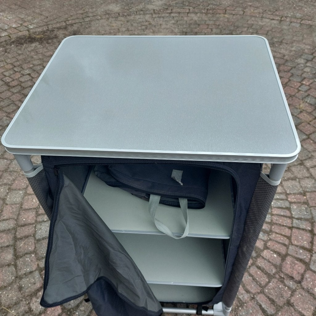 Camping kast, Ophalen, Gebruikt