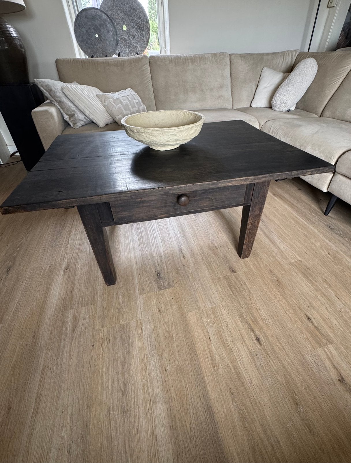 Spaanse betaaltafel/salontafel, Ophalen of Verzenden, Zo goed als nieuw, Rechthoekig, 100 tot 150 cm