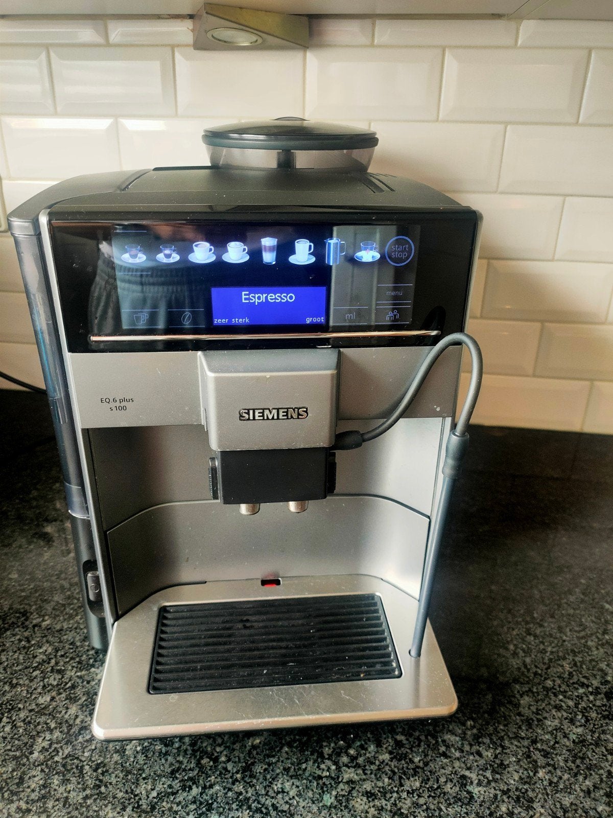 Siemens EQ.6 plus s100 volautomatische koffiemachine te koop, Witgoed en Apparatuur, Koffiezetapparaten, Ophalen, Koffiemachine