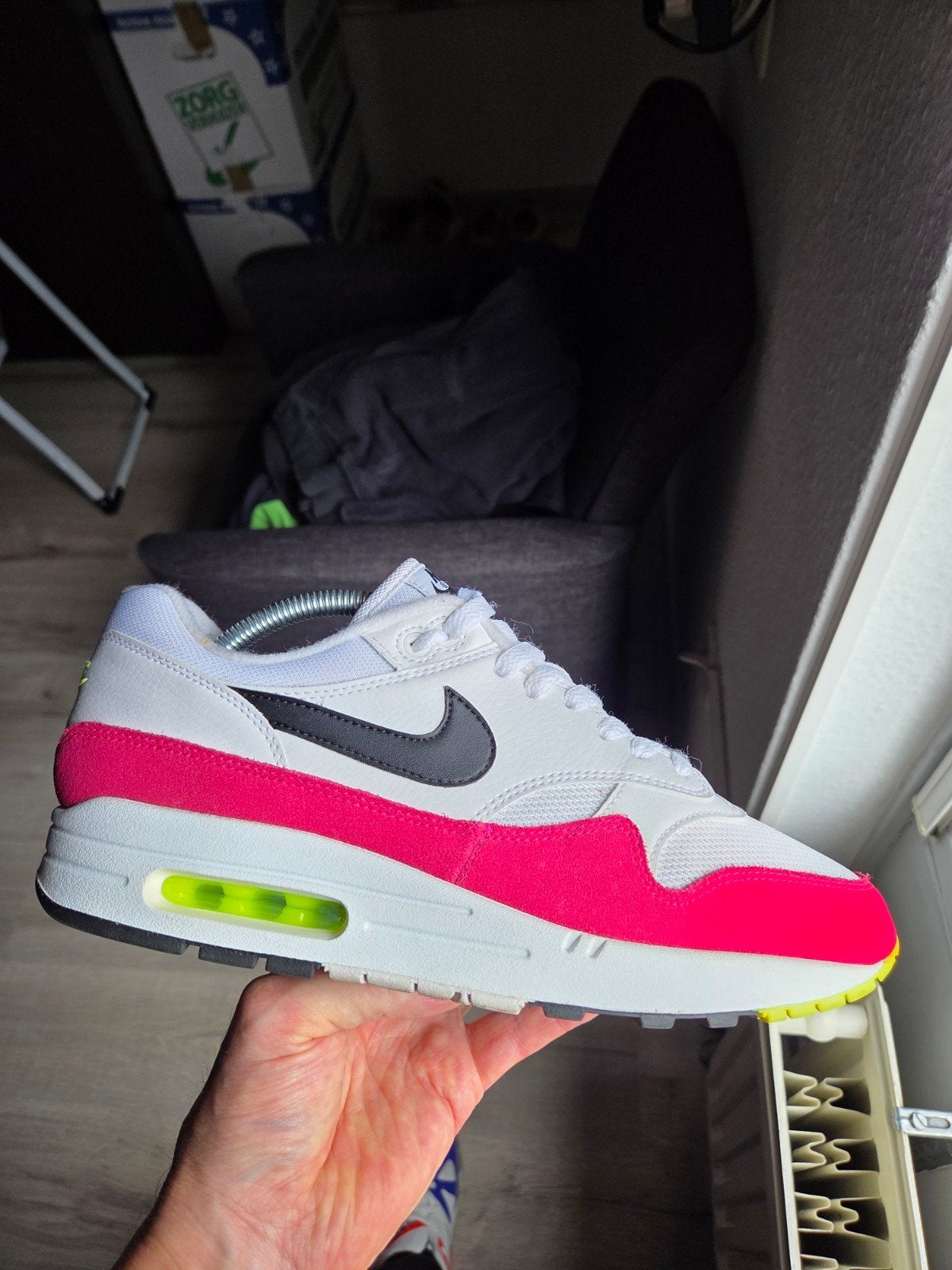 Nike Air Max 1 Volt Rush Pink, Nike air max, Overige kleuren, Ophalen of Verzenden, Sneakers of Gympen