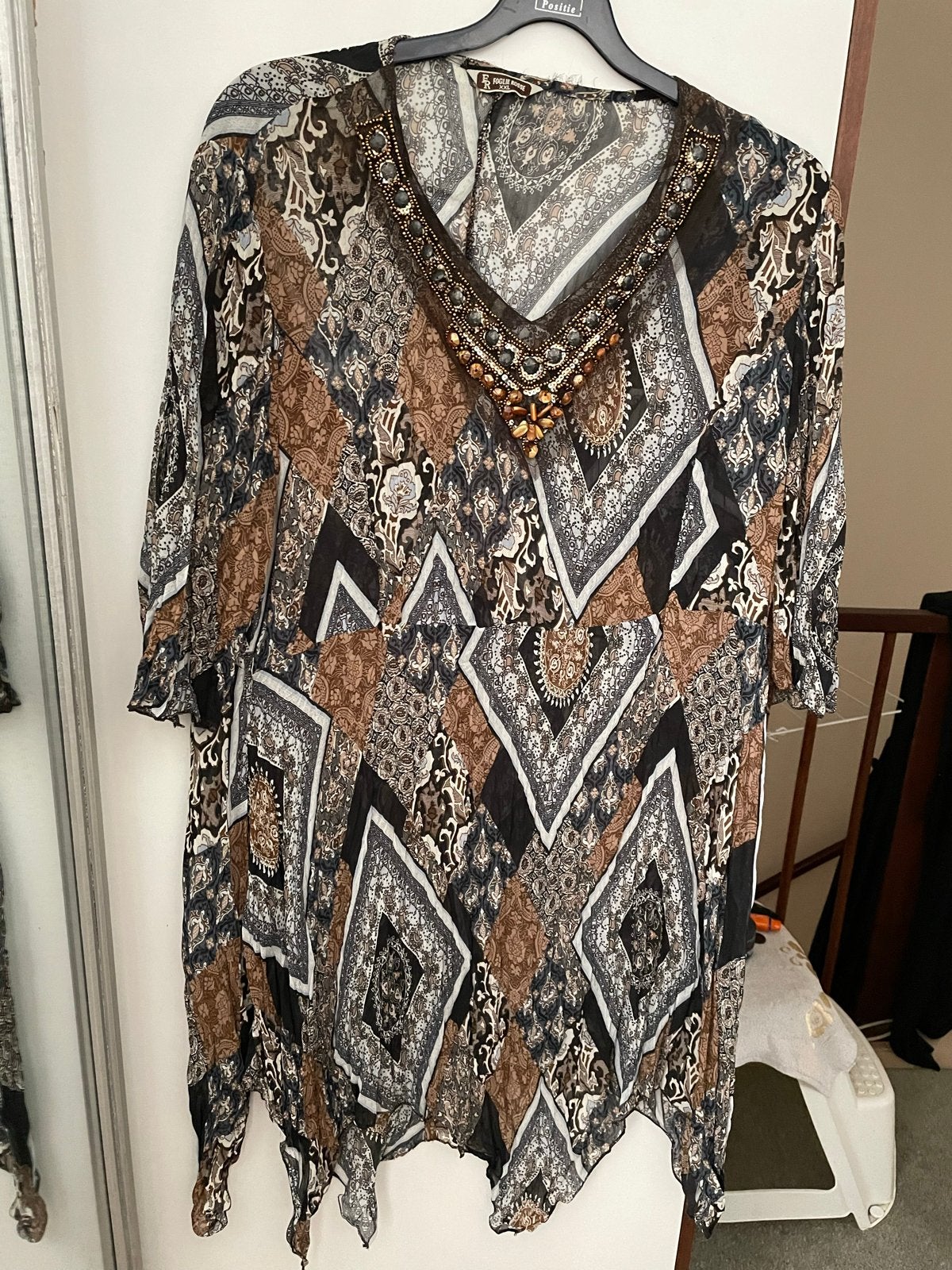 Mooie nieuwe tuniek XXL van FOGLIE ROSSE, Ophalen of Verzenden, Nieuw, Maat 46/48 (XL) of groter, Meerkleurig