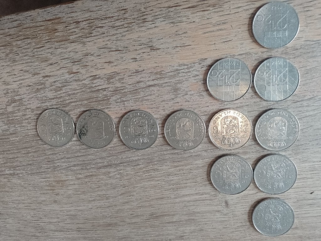 2 1/2 gulden munten, Postzegels en Munten, Munten | Nederland, Ophalen of Verzenden, Koningin Juliana, 2½ gulden, Setje