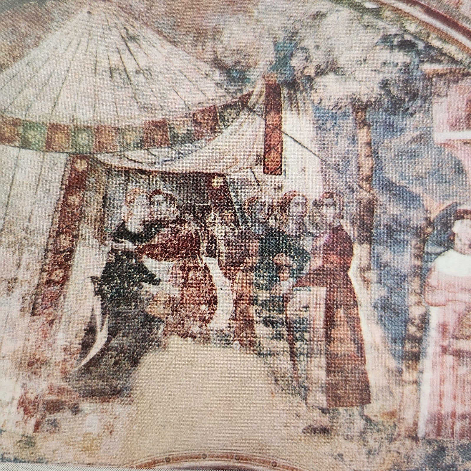 Ansichtkaart: Fresco Niccolò di Segna, XII eeuw, Verzenden, Ongelopen, Cultuur en Media