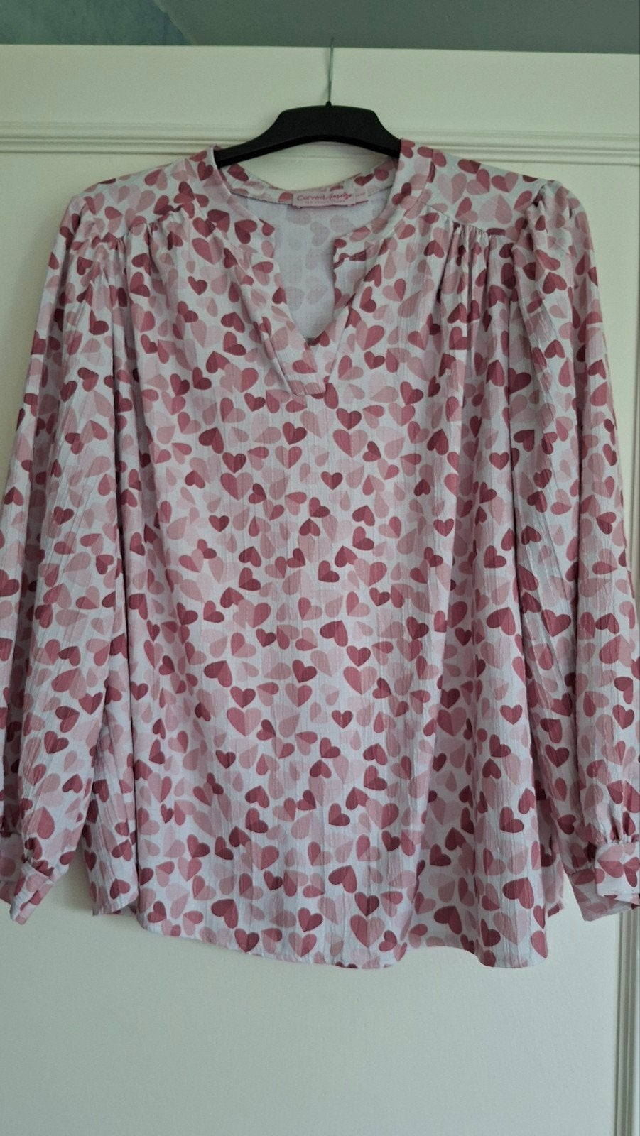 Curved Angels Blouse met Hartjesprint - Maat 44/46, Curved angels, Ophalen of Verzenden