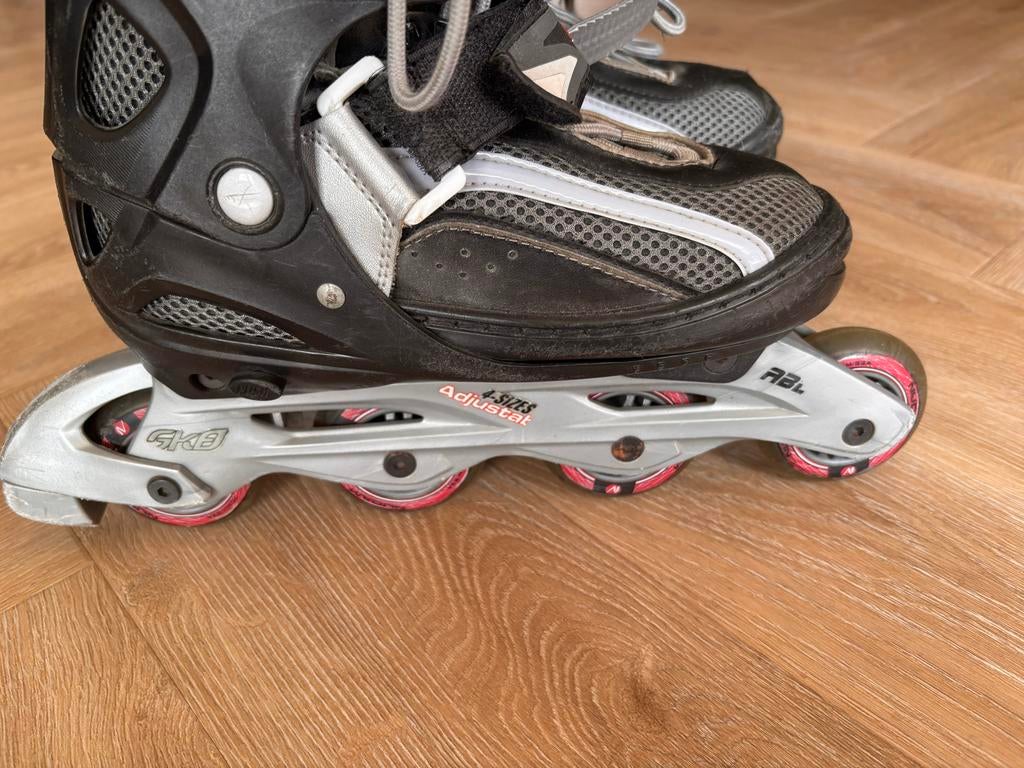 Nijdam verstelbare inline skates - zwart/grijs maat 38-41, Kinderen, Inline skates 4 wielen, Ophalen, Overige merken