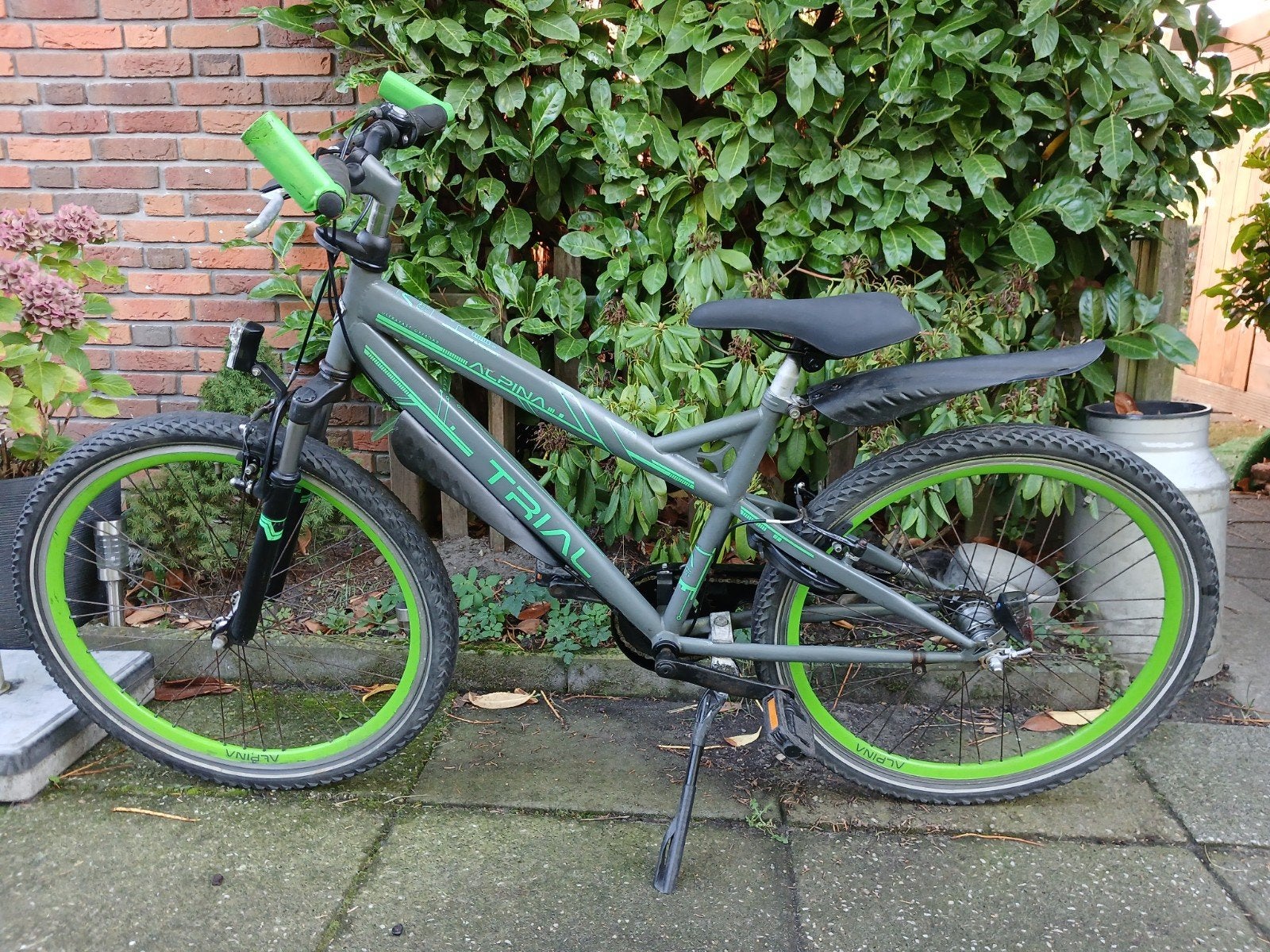 stoere 26 inch gebruikte jonensfiets Alpina Trial, Gebruikt, Alpina, Handrem, Ophalen