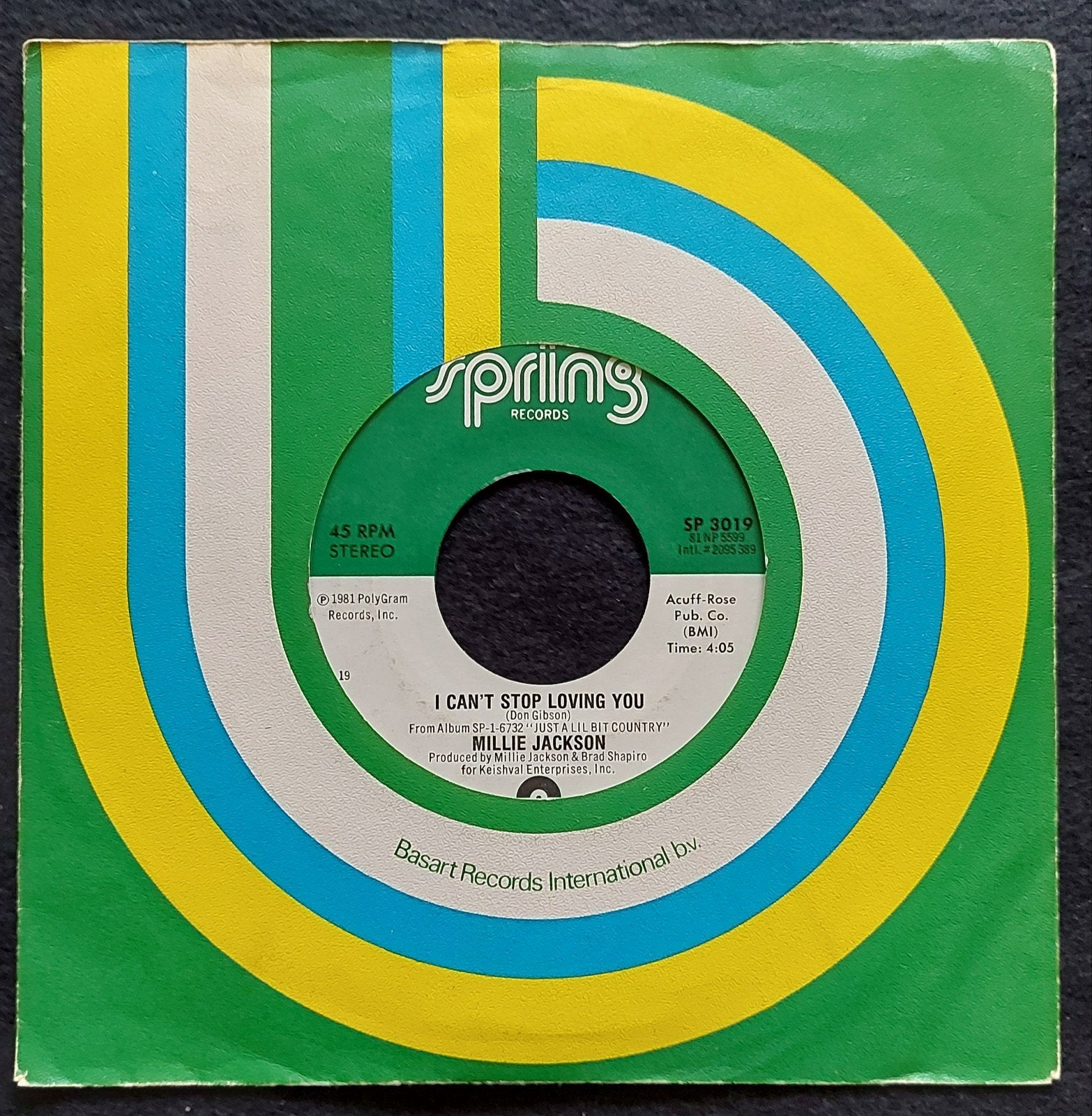 Millie Jackson - I can't stop loving you, Gebruikt, 7 inch, Ophalen of Verzenden, Pop