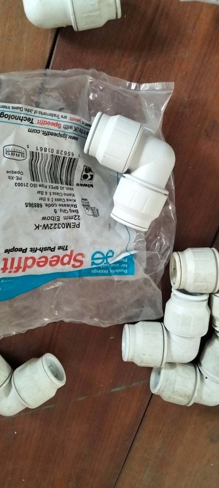 Speedfit Bochten en T-stukken 22mm en 15mm, Overige materialen, Bochten, Nieuw, Minder dan 2 meter