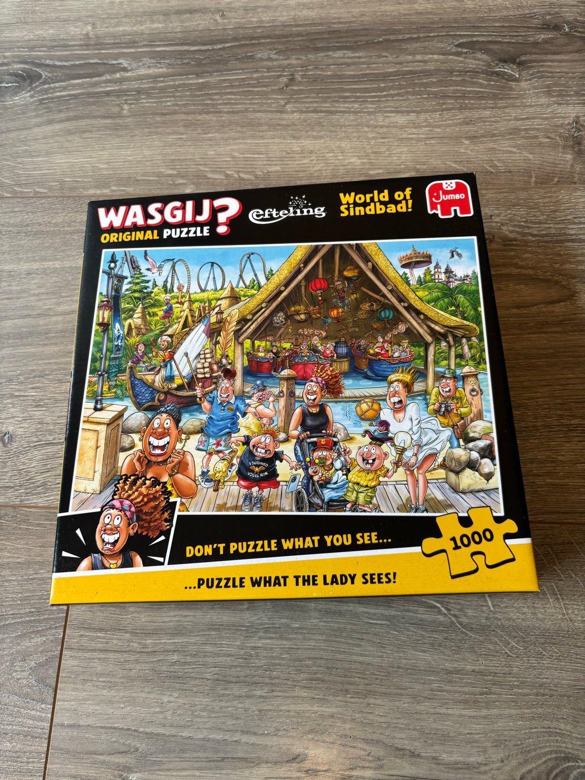 WASGIJ? Efteling World of Sindbad 1000 stukjes puzzel, Ophalen of Verzenden, 500 t/m 1500 stukjes, Zo goed als nieuw, Legpuzzel