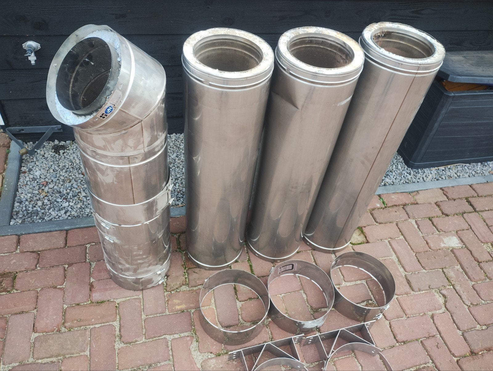 Metaloterm NF rookkanaal 200 mm div, Doe-het-zelf en Verbouw, Ophalen, Gebruikt, Minder dan 60 cm, Overige typen