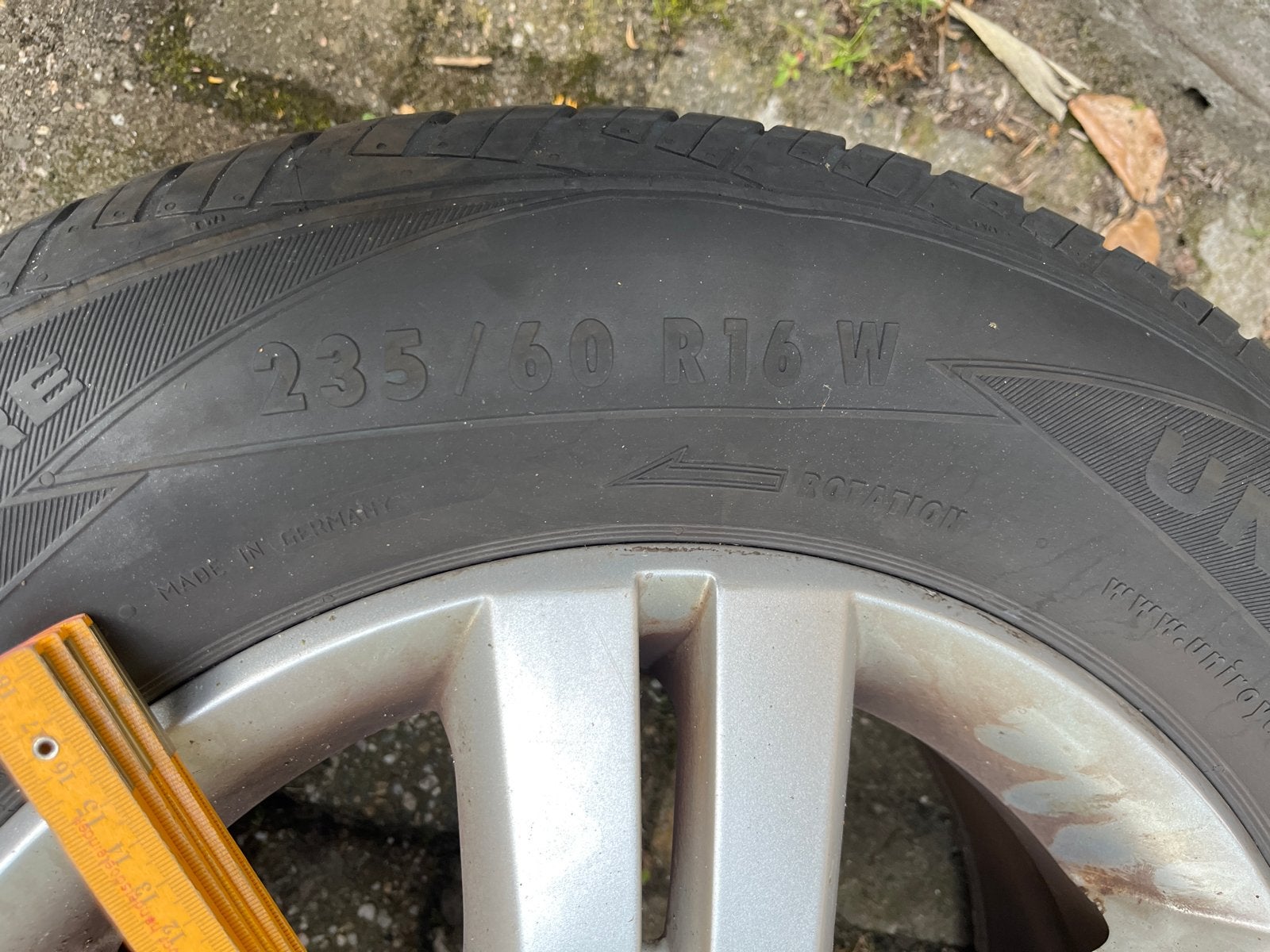 Uniroyal Rally 550 band 235/60 R16 met 6 mm profiel, Ophalen, Gebruikt