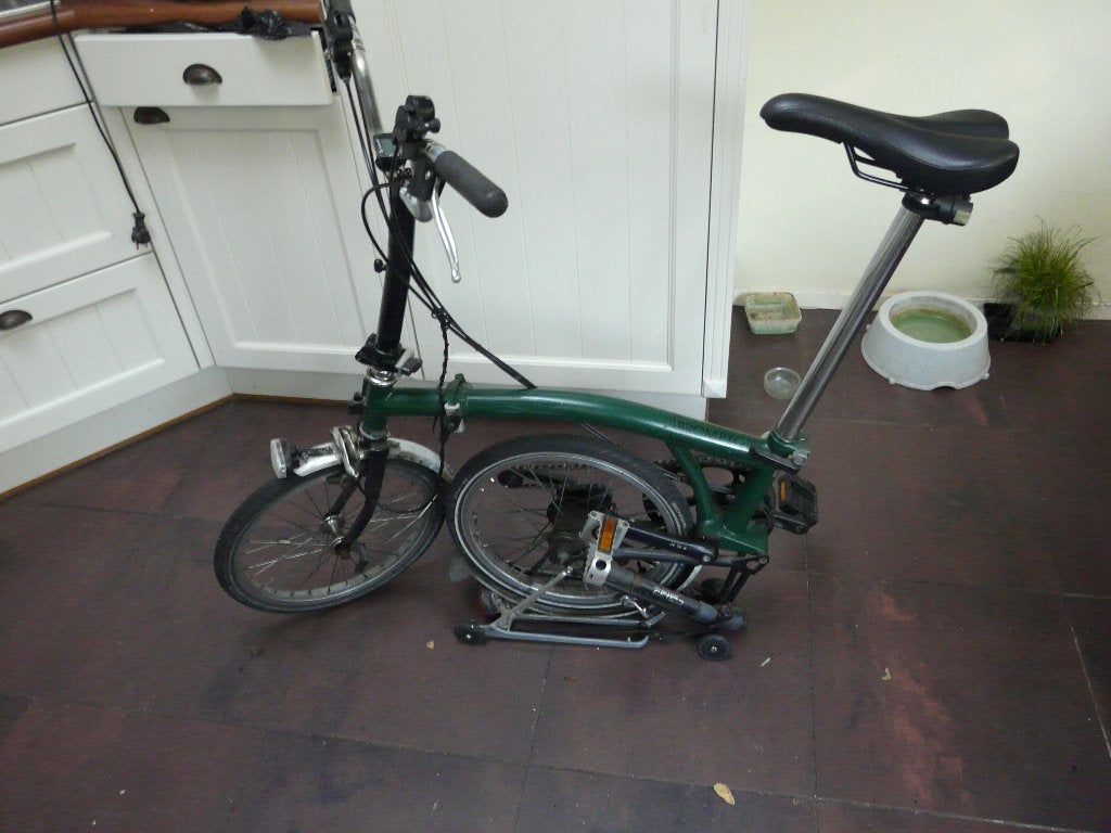 brompton vouwfiets, Fietsen en Brommers, Fietsen | Vouwfietsen, Ophalen, Gebruikt, Brompton, Minder dan 14 inch