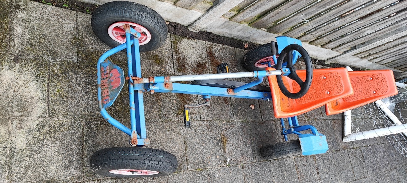 Mammoet Skelter met  - Blauw/Oranje, Kinderen en Baby's, Speelgoed | Buiten | Skelters, Ophalen, Gebruikt, Mammoet, Duozit