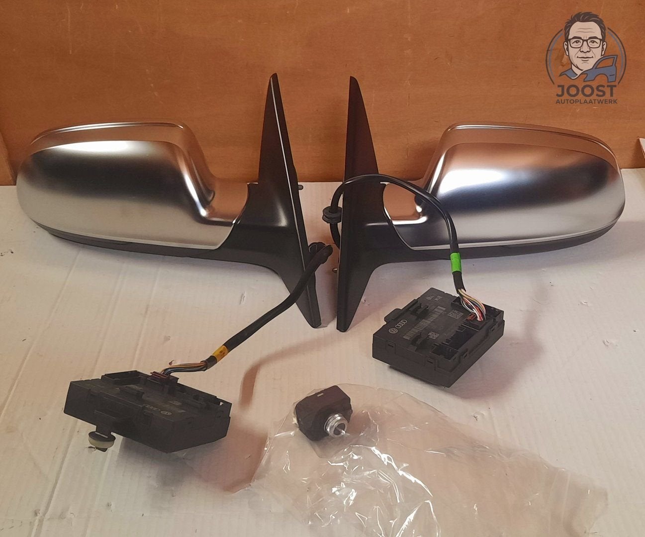 Buitenspiegel set Audi A5 8F Coupe / Cabrio inklap 14-pins, Auto-onderdelen, Spiegels, Gebruikt, -, -, -