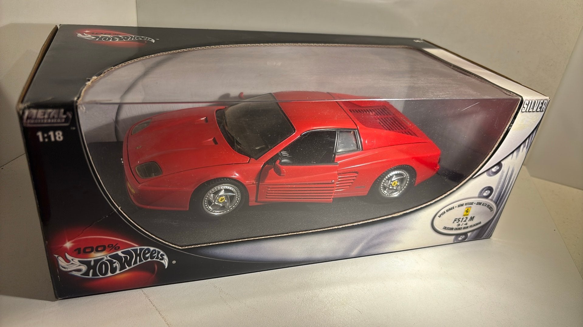 Ferrari f512 m hot wheels 1.18, Ophalen of Verzenden, Hot Wheels, A, A