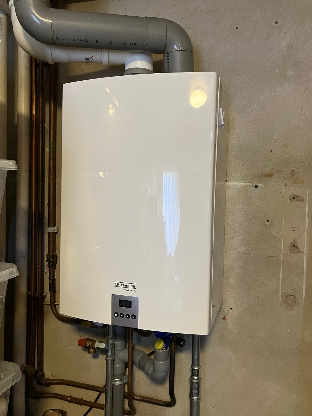Remeha Avanta 28c CV-ketel - nog uitstekend werkend., Ophalen, Hoog rendement (Hr), Cv-ketel of Combi-ketel, Minder dan 60 cm