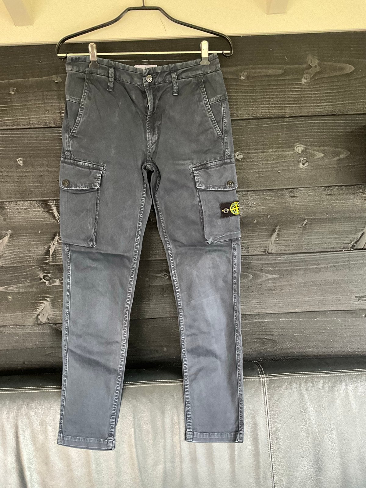 Stone Island Junior Cargo Broek - Maat 156 (12 jaar), Ophalen of Verzenden, Gedragen, Overige maten, Grijs