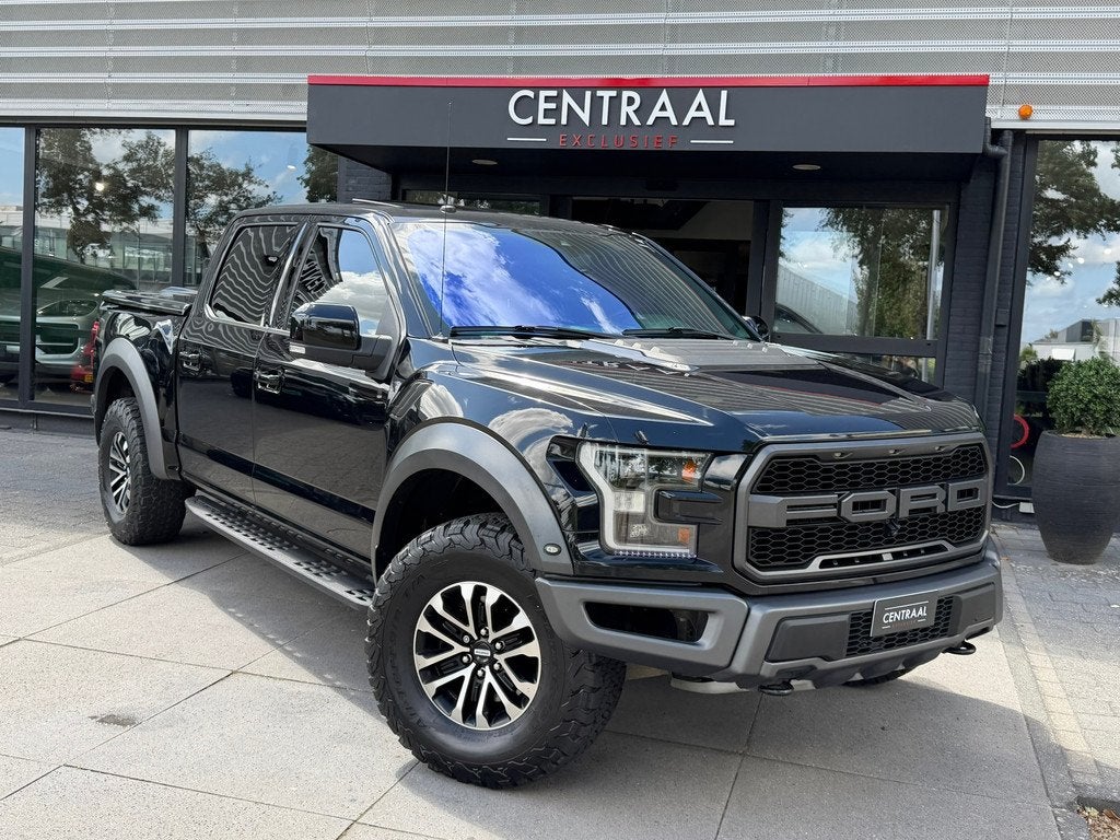 Ford F150 3.5 V6 Ecoboost SuperCrew Raptor B&O|Pano|Memory|P, Automaat, F-150, Zwart, Leder