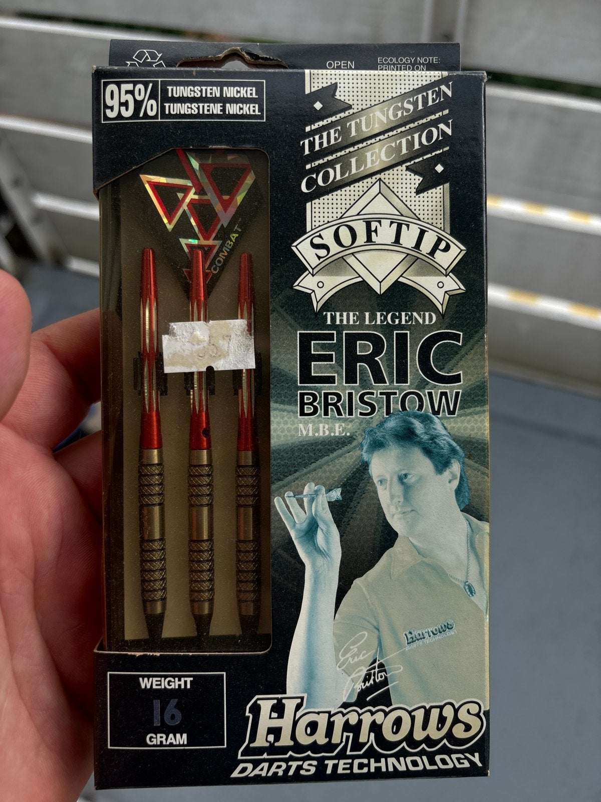 Harrows Eric Bristow Softtip Darts 16g 95% Tungsten NIEUW, Ophalen of Verzenden, Nieuw, Pijlen, Soft tip