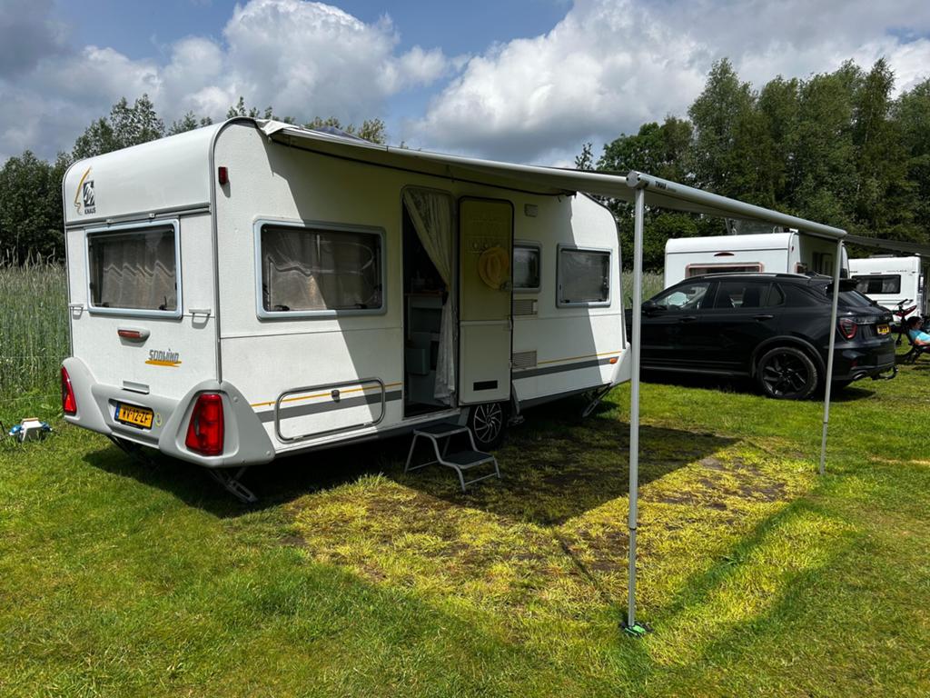 Prachtige Knaus Südwind 450 Caravan Mover / Gepimpt / Luifel, Rondzit, Particulier, Luifel, Knaus