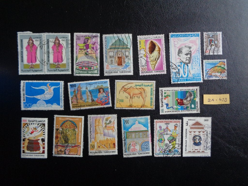tunesie - diverse (za-428), Ophalen of Verzenden, Tunesië, Gestempeld