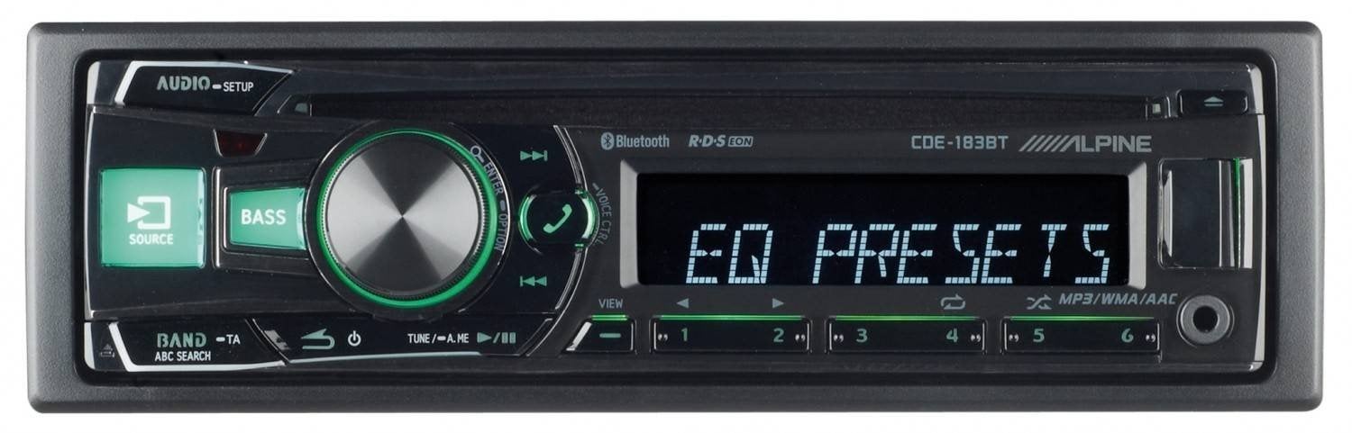 radio Alpine CDE-183BT, Ophalen