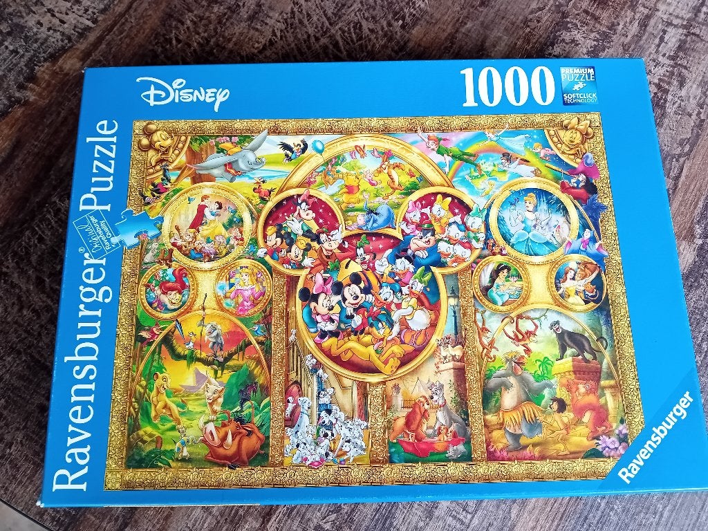 Disney-puzzel Ravensburger, Ophalen, 500 t/m 1500 stukjes, Zo goed als nieuw, Legpuzzel