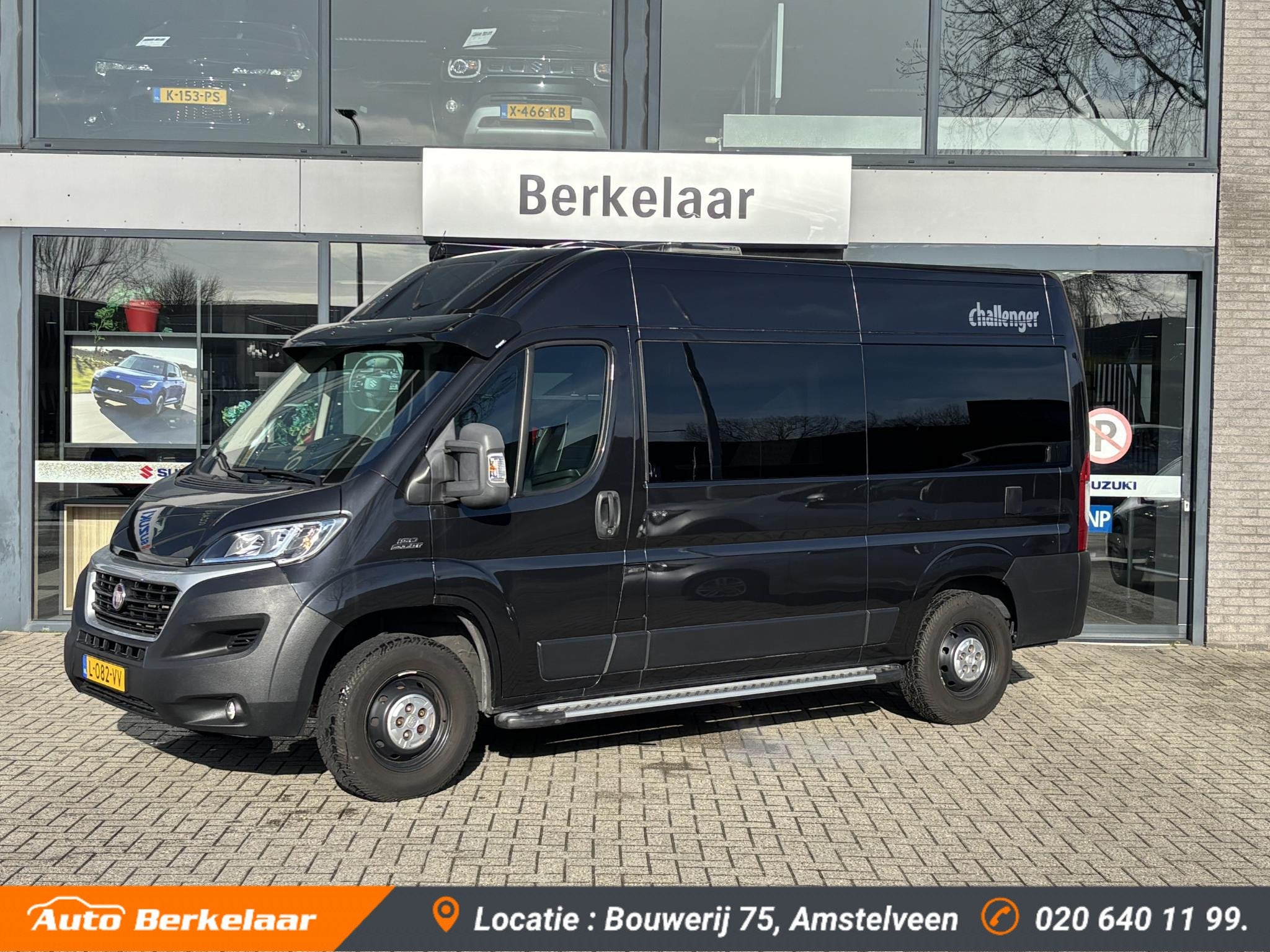 Fiat Fiat ducato Challenger | Camper | Koelkast | Verwarming, Buscamper of Camperbus, Fietsendrager, Bedrijf, Fiat