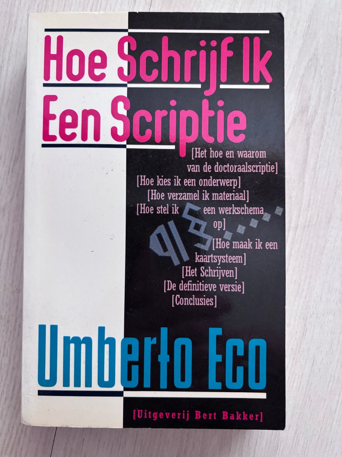 Hoe Schrijf Ik Een Scriptie - Umberto Eco, Ophalen of Verzenden, Alpha, Gelezen, HBO
