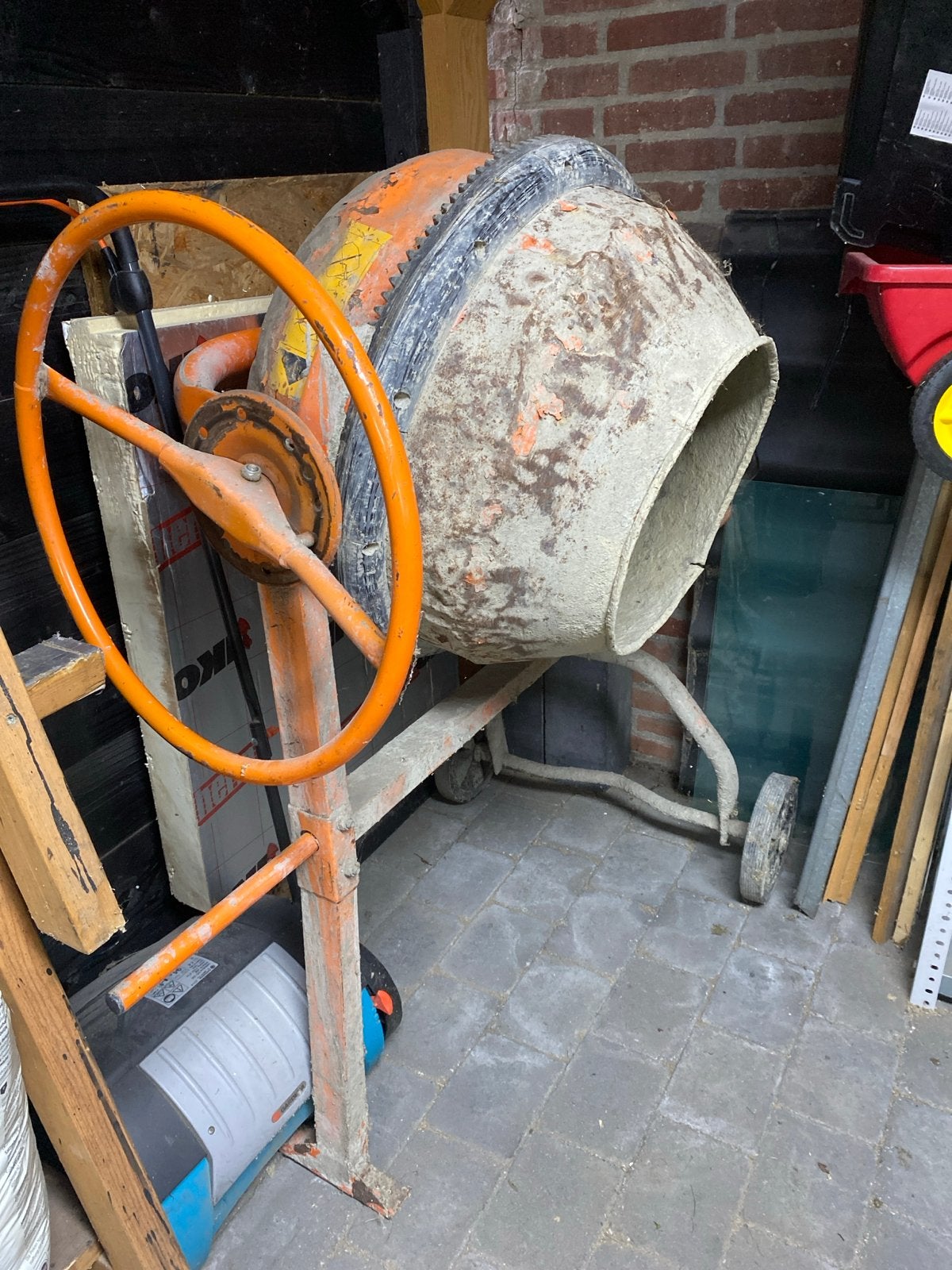 Gebruikte cementmolen / betonmixer, Doe-het-zelf en Verbouw, Betonmolens, Ophalen, Gebruikt