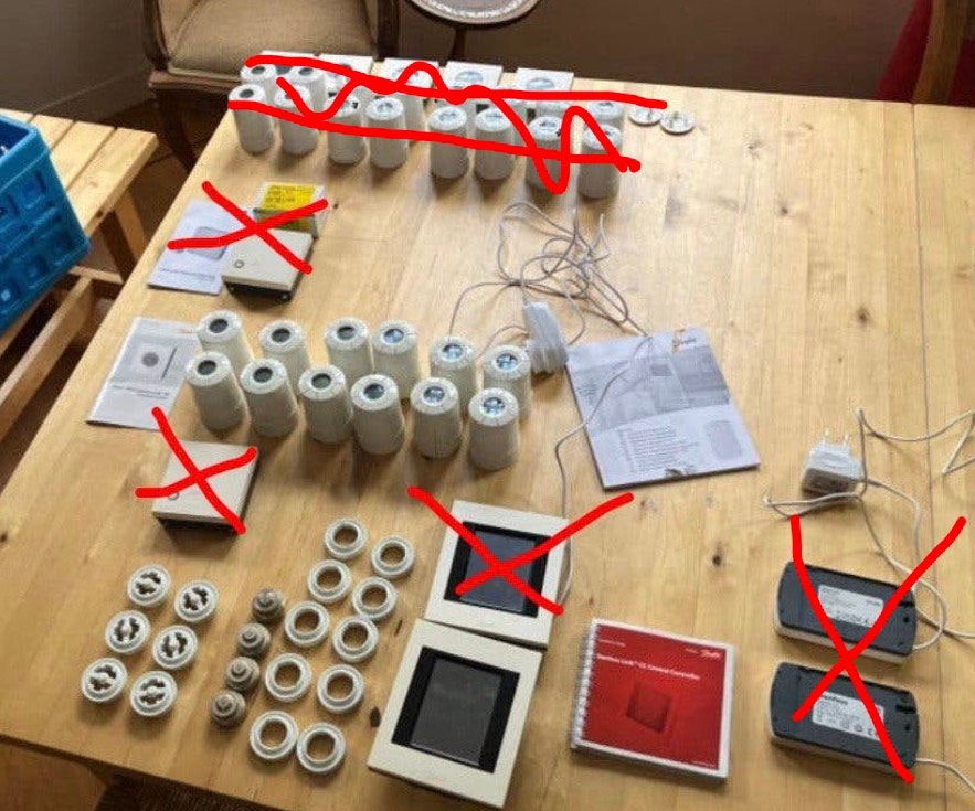 Danfoss Living Connect onderdelen, Ophalen of Verzenden, Slimme thermostaat, Gebruikt
