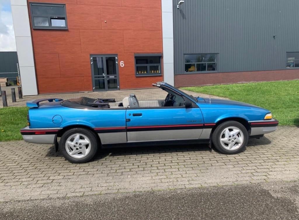 Pontiac Sunbird Cabrio, Auto's, Automaat, Stof, 4 cilinders, Blauw