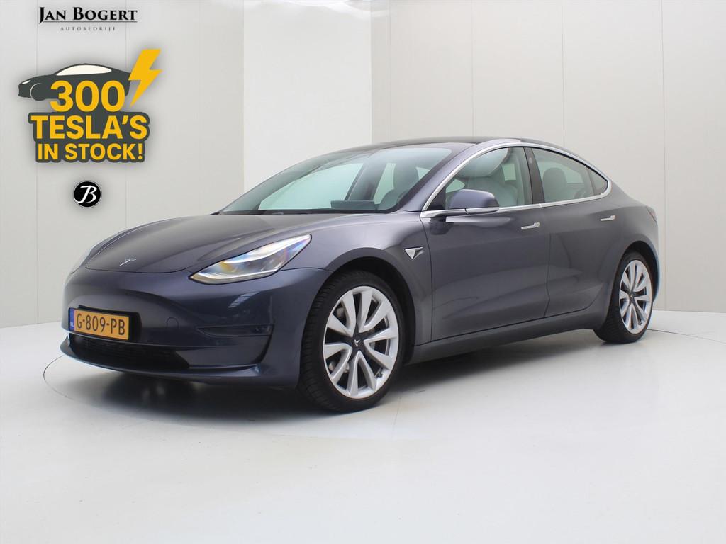 Tesla Model 3 Long-Range AWD 351pk 75 kWh 89.3% SoH [ AUTOPI, Auto's, Tesla, Automaat, Zwart, Elektronische parkeerrem, Origineel Nederlands