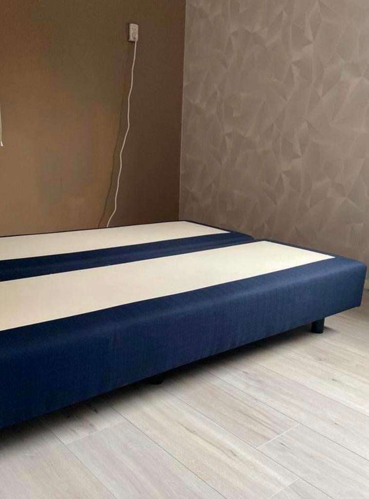 Boxspring onderbakken eventueel met matras, Ophalen, Zo goed als nieuw, Twijfelaar, 120 cm