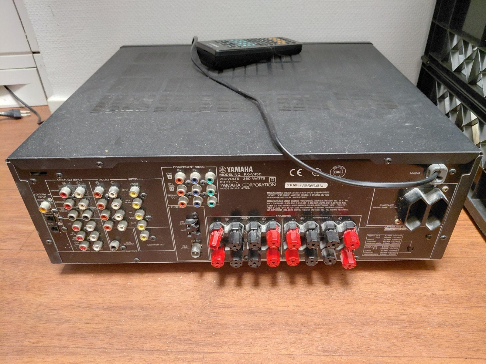 Yamaha Natural Sound AV Receiver RX-V450 - Goede staat, Ophalen, Yamaha, Zo goed als nieuw, 120 watt of meer