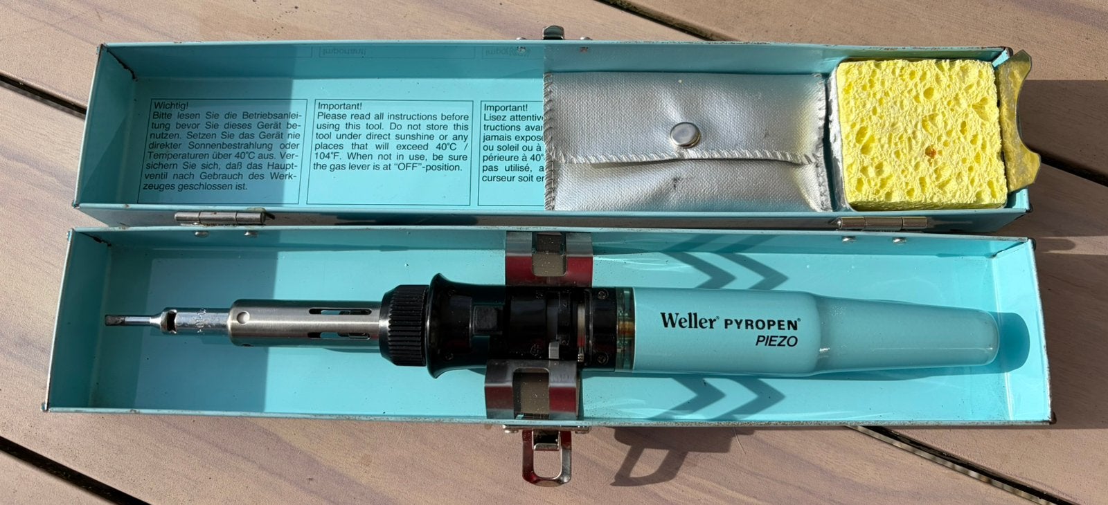 Weller Pyropen Piezo navulbare soldeerbout origineel, Ophalen of Verzenden, Zo goed als nieuw