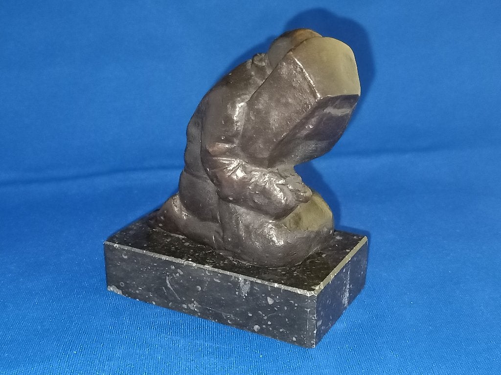 bronzen beeldje Marlies Noordkamp "de lasser", Ophalen of Verzenden, Zo goed als nieuw, Mens