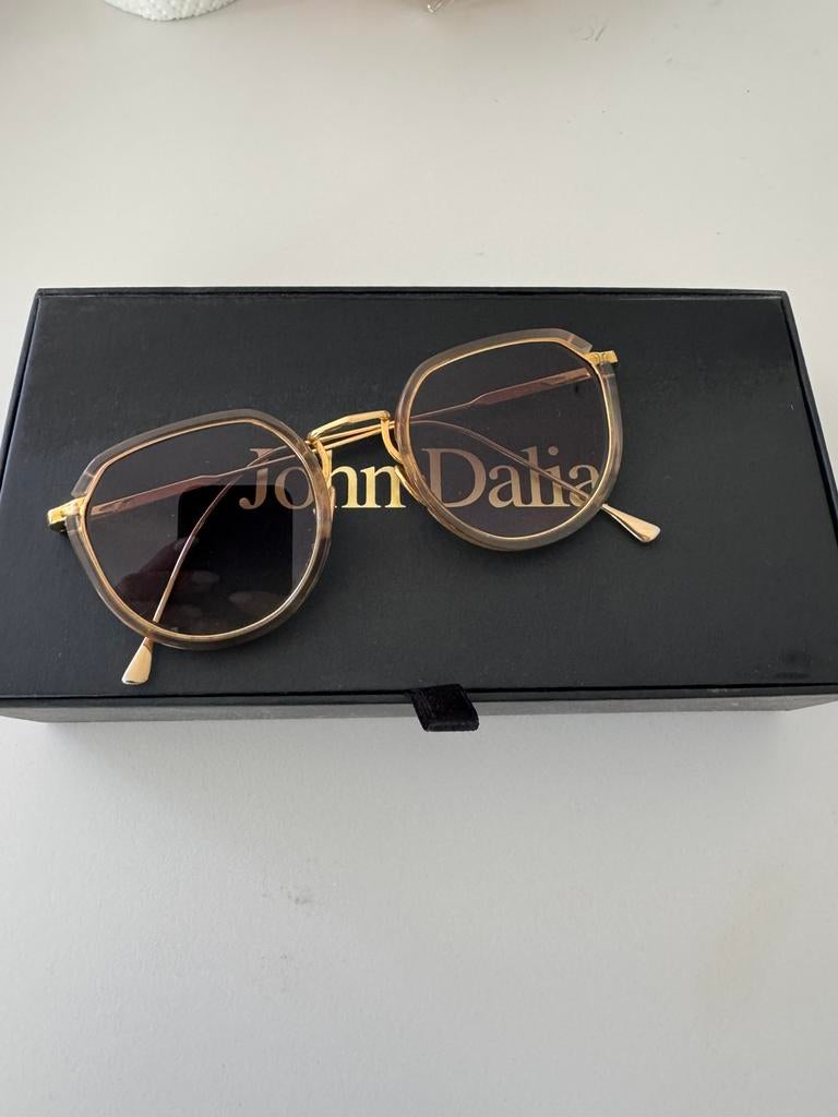 John Dalia zonnebril, Ophalen of Verzenden, Zo goed als nieuw, Bruin, Overige merken